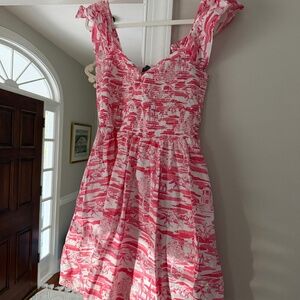Vineyard Vines Kentucky Derby Women's Smocked Mini Medium